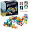 CELMAN Magnetische Bausteine 49 Teile Magnete Bauklötze Murmelbahn mit Zubehör, Montessori Spielzeug, Magnet Kugelbahn für Kinder ab 3 4 5 6 7 8 Jahre STEM Lernspielzeug Geschenk