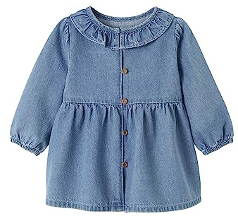 Vertbaudet Mädchen Baby Jeanskleid