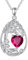 Tree of Life Birthstone Necklace for Women Sterling Silver Tree Jewellery Ruby July Pendant Red Gemstone Anniversary Birthday Christmas Gifts for Wife Mom Her (07-Jul-Ruby)