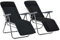 Buzaza Klappbare Gartenstühle mit Polstern 2 STK. Schwarz TerrassenstüHle CampingstüHle Set Klappbar StüHle FüR DraußEn BalkonstüHle
