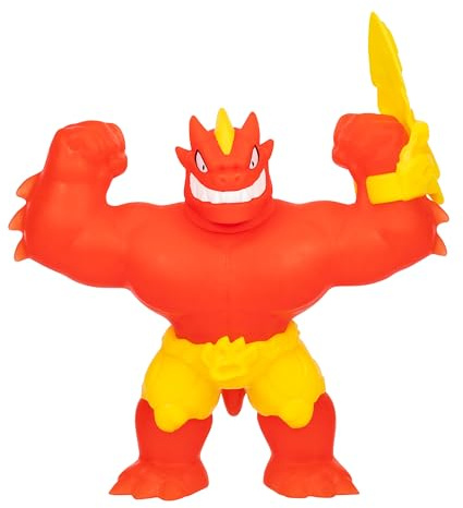 Heroes of Goo Jit Zu Meteor Madness, Stretchy Blazagon Action Figure, With Unique Scrunchy Goo Filling & Battle Gauntlet