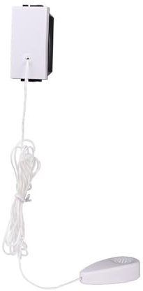 Ixtrima Bouton de serrage avec corde, interrupteur à déchirure, 10 A, blanc, compatible avec Bticino Living International/Light
