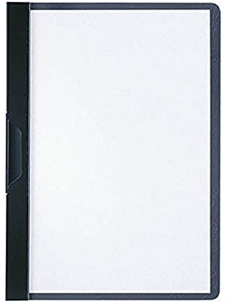 Durable Klemm-Mappe Duraclip A5, Hartfolie, bis 30 Blatt A5, schwarz, 25er Packung, 221701