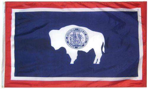 Annin Wyoming State Drapeau, Multi-Color, 3 by 5 Foot