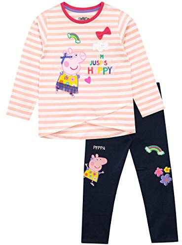 Peppa Pig - Ensemble Leggings et t-shirt - Peppa - Fille - Multicolore - 4 a 5 Ans