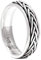 Windalf Wikinger Ring WIRA h: 0.5 cm Flechtmuster Drehring Hochwertiges Silber (Silber, 58 (18.5))