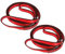 FOSER 18mm Nylon Kletterschlinge Runner, 23KN Nylon Seil, zum Klettern, Bergsteigen, Wandern, Downhill, Notfallausrüstung (Red(2pcs), 120cm/48in)