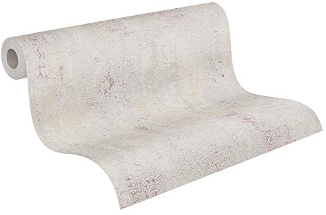 Livingwalls Vliestapete Metropolitan Stories Betontapete AVA New York Tapete in Betonoptik 10,05 m x 0,53 m beige grau rot 379035 37903-5