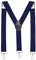 MASADA Herren Hosenträger mit robusten Karabiner Verschluss stufenlos verstellbar 3,5 cm breit und bis zu 195 cm Körpergröße - Gepunktet-Blau Weiß