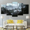 ZHRMGHG Skyrim Poster 5 Teilig Leinwand Hd Bilder Wandbilder Tapete Gemälde Leinwanddrucke Modern Wohnzimmer Dekoration Geschenk Landschaft Die Stadt Tier Animation