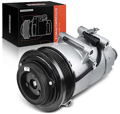 Frankberg Compresor de aire acondicionado con embrague Compatible con Focus C-Max DM2 Focus II Cabriolet Focus II DA DP HCP Focus II DB DH FCH Focus II DA DS FFSincl. aceite premezclado