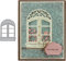 Gowxs Fenster-Stanzformen für Kartenherstellung, DIY Scrapbooking, Dekorative Prägepapier-Vorlage Mit Niedlicher Brosche