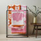 Orla Kiely Cut Stem Badetuch Tulpe Pink & Paprika 100% Baumwolle (Badetuch, 70 x 125 cm)