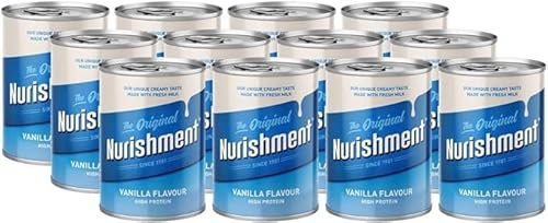 Nurishment The Original Vanilla Flavour 400g - Nutrient-Rich Drink (Pack of 12) | Delicious and Nourishing | Ideal as a Standalone Beverage