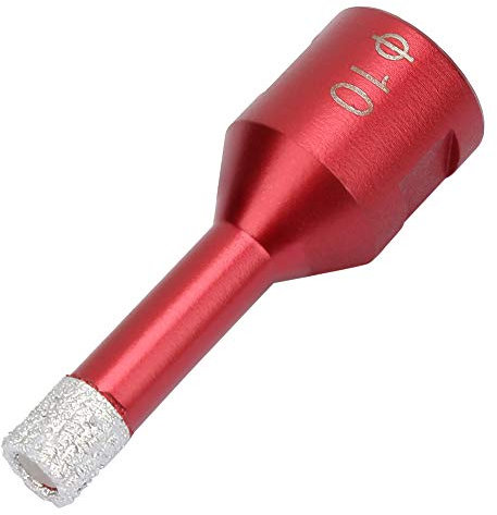 Risegun Broca central de perforación soldada al vacío, broca central de perforación para madera, cortador de sierra perforadora para amoladora angular, 10 mm de diámetro