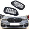 FINMOKAL G30 Kühlergrill Glänzend Schwarz Frontstoßstange Nieren Kühlergrill Kompatibel mit BMW 5er G30 Limousine G31 Touring 2017-2020