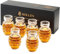 Kollea Lot de 6 verres à shot en forme de grenade avec base lourde pour whisky, tequila, vodka, liqueurs, cadeaux de 21e anniversaire pour homme, papa, lui, frère, fans militaires, décoration de