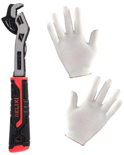 Hainue Multi Function Adjustable Spanner, 20cm Universal Wrench for Pipeline Maintenance,Portable Folding Universal Wrench Suitable for Daily Household Maintenance,Bicycle Maintenance,Car Maintenance