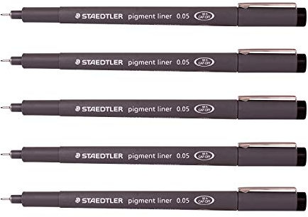 Staedtler 0.05 mm Pigment Liner Fineliner Sketching Drawing Drafting Pens by Staedtler