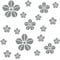 kleb-Drauf® | 19 Blumen | Grau - matt | Wandtattoo Wandaufkleber Wandsticker Aufkleber Sticker | Wohnzimmer Schlafzimmer Kinderzimmer Küche Bad | Deko Wände Glas Fenster Tür Fliese