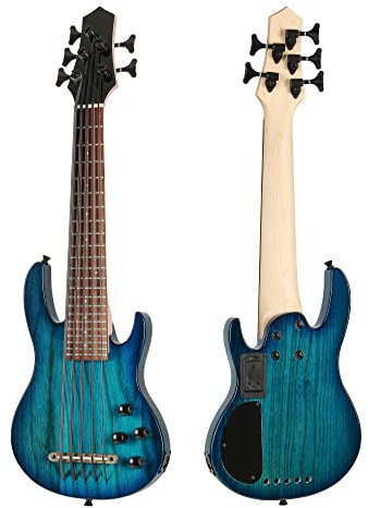 MiNi Ukulele-E-Bass, 5 Saiten, blau