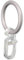 Interdeco Gardinenstangen Ringe mit Faltenhaken, Gardinenringe in Silbergrau (Kunststoff) für 16 mm Ø (10 Stück)