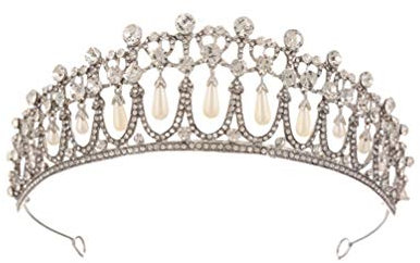 Stirnbänder Mit Perlen Barocke Vintage Krone Luxus-tiara-krone Prinzessin Kopfschmuck Prinzessin Tiara Stirnband Perlenkopfschmuck Elegante Kopfbedeckung Braut Schmücken