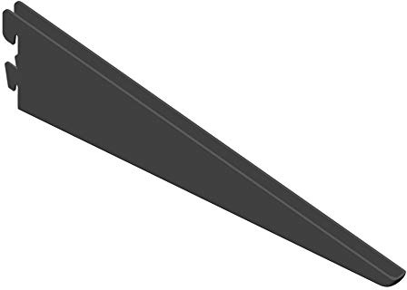 Element System U-Träger T 270 mm schwarzmattt mit Loch Classic 32 Konsole 10201-00083 für Wandschiene 2-reihigl Regal Schiene