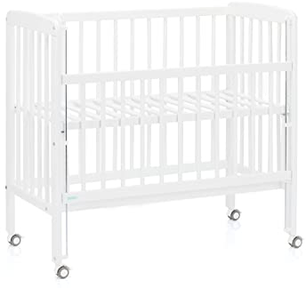 Fillikid Beistellbett Nino 3 in1 Exklusiv | Babybetten aus Buchenholz | Kinderbett, Zustellbett 5-stufige Höhenverstellung | Stubenwagen ab Geburt mit großer Liegefläche