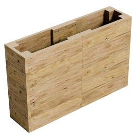 Conka Garden - Wooden Raised Bed Kit - Large Garden Planters for Vegetables, Herbs, Flowers – Start Growing Plants Earlier & Better - Durable & Resistant FSC Treated Timber 76cm H, 30cm x 120cm