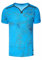 Rusty Neal T-Shirt Herren S M L XL XXL 3XL Wildlederband mit Zier-Nieten V-Neck Verwaschen Used-Look Regular Fit Skull X Wings X Snake Print 297, Farbe:Sax, Größe S-3XL:XL