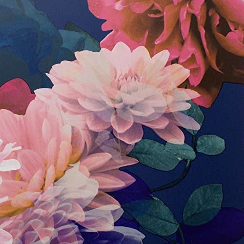 Muriva Lipsy Issey Wallpaper-Modern Floral Wallpaper Living Room,Bedroom,Fireplace-Decorative Luxury Nature Wall Paper with Blossoms of Peonies & Chrysanthemums (Pink,Green & Blue),Blue,green,pink