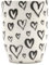 Mea-Living Tasse mit Henkel HERZEN weiß, 500ml, Becher mit Spruch, Geschenkidee für Mama, Motivtasse