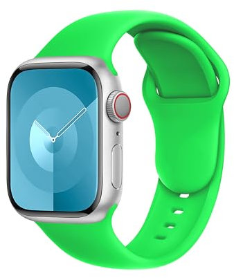 DONEGANI C1 für Apple Watch Armband Ultra 2 Se 40mm 44mm 46mm 42mm 45mm 41mm 38mm 49mm Series 10 9 8 7 6 5 4 3 Original Damen Herren Sport Silikon Fluoreszierendes Grün