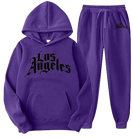 NaLatia Tuta da Uomo, 2 Pezzi Completo Brooklyn Unisex, Trapstar Tuta Jogging Sportiva Set Autunno Inverno, Donna Felpa con Cappuccio in Plie e Pantaloni