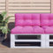 Sufrk Coussin pour palette rose 80 x 40 x 12 cm en tissu, coussins pour palette, siège, dossier ou ensemble