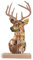 Personalisiertes Hirsch Geschenk - Holzbild Mit Fotomosaik - Jagdt, Waidmannsheil, Zum Geburtstag