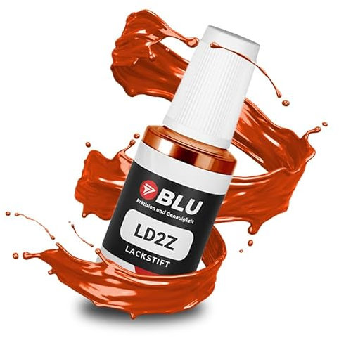 BLU Auto Lackstift Orange kompatibel für VW LD2Z ORANGE HOT ORANGE | Auto Lack Reparatur Ausbesserungslack