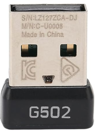 Nicear USB-Konverter für G502 Lightspeed Wireless Mouse 2.4G Receiver Adapter Plug and Play Entwickelt für G502 Lightspeed