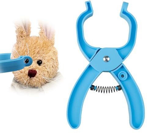 Loghohu Safety Eye Tool, Safety Eyes Auxiliary Tool for Amigurumi Crochet 5-30 mm Stuffed Animal Eyes Making Supplies Tool for DIY Craft Install Accessories