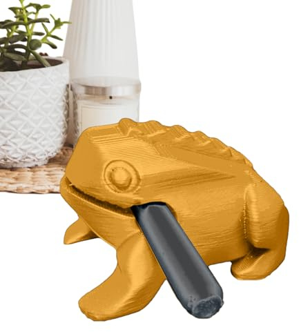 Percussion Music Instruments,3D Printed Frog Design Sound Block with Mallet - Fun Frog Noise Maker - for Living Room Bedroom Garden Backyard Patio Home Camping