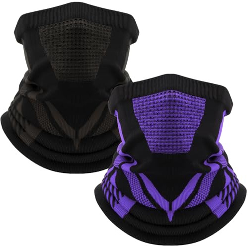 LUROON Cache Cou Moto, Cagoule Homme Hiver Tour de Cou Thermique Masque Sport Chaud Coupe-Vent Cache Col Unisexe Multifonctionnelle Foulard, Cagoule Léger pour Ski Moto Vélo Running Randonnée