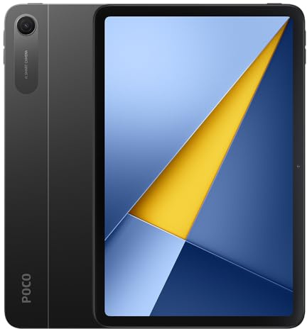 XIAOMI Poco Pad C1, Tablet 9.7'', 4+64Go, Android 16, Snapdragon 6s 4G Gen 2, Batería de Larga autonomía 7600mAh, IPS LCD, 120Hz, 18W, HyperOS 3, con Cargador (Negro)