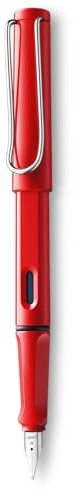 LAMY Safari Red Extra Fine Point Fountain Pen (L16EF) by Lamy