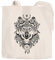 Jutebeutel Wolf Zentangle Boho Bohamian Baumwolltasche Stoffbeutel lange Henkel Baumwolle Autiga® natur 2 lange Henkel