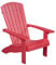 NEG Design Adirondack Stuhl Marcy (rot) Westport-Chair Sessel täuschend echte Holzoptik, wetterfest, UV- und farbbeständig