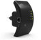 Casiz Booster wifi, amplificatore di segnale wireless e ripetitore (fino a 300 Mbps di velocità), 2 antenne esterne per una migliore ricezione e una navigazione veloce su Internet, colore: nero