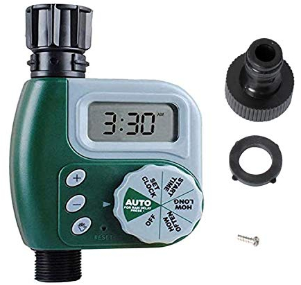 Poweka Programmateur de robinet numérique, minuteur automatique de robinet contrôleur d'eau d'arrosage contrôleur programmable minuteur pour jardin système d'arrosage
