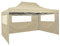丨 丨Profi-Partyzelt Faltbar mit 3 Seitenwänden,Faltpavillon, Pavillon, wasserdicht gartenpavillon, festzelt partyzelt hochklappbare Gazebo Festival 3 x 4,5 m Creme