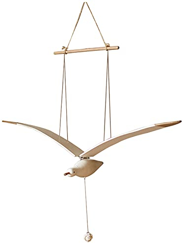 Holz fliegende Möwe Tropfen Windspiele, mobile Vögel im Flug hängende Dekoration